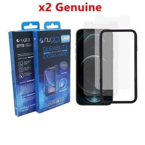 Refurbished Nuglas 2x Screen protector Tempered Glass for IPhone 13 Mini with Applicator - Reebelo Nederland