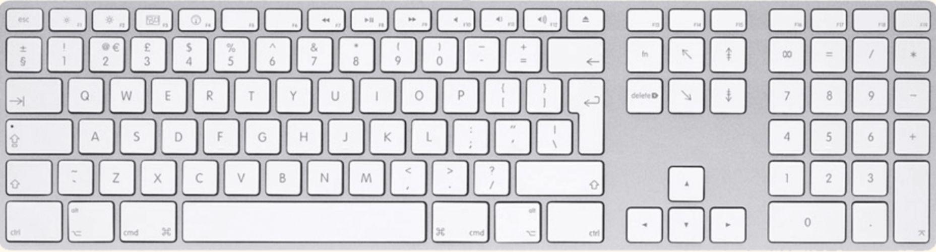 Refurbished Apple Magic Keyboard with Numeric Keypad (British English) - Reebelo Nederland