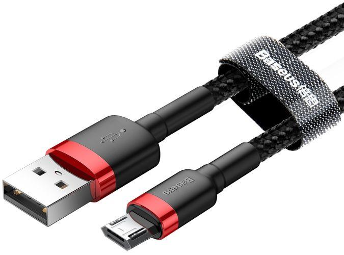 Refurbished Baseus Phone Cable Cafule Fast Charging USB to Micro USB 1.5A (2M) - Reebelo Nederland