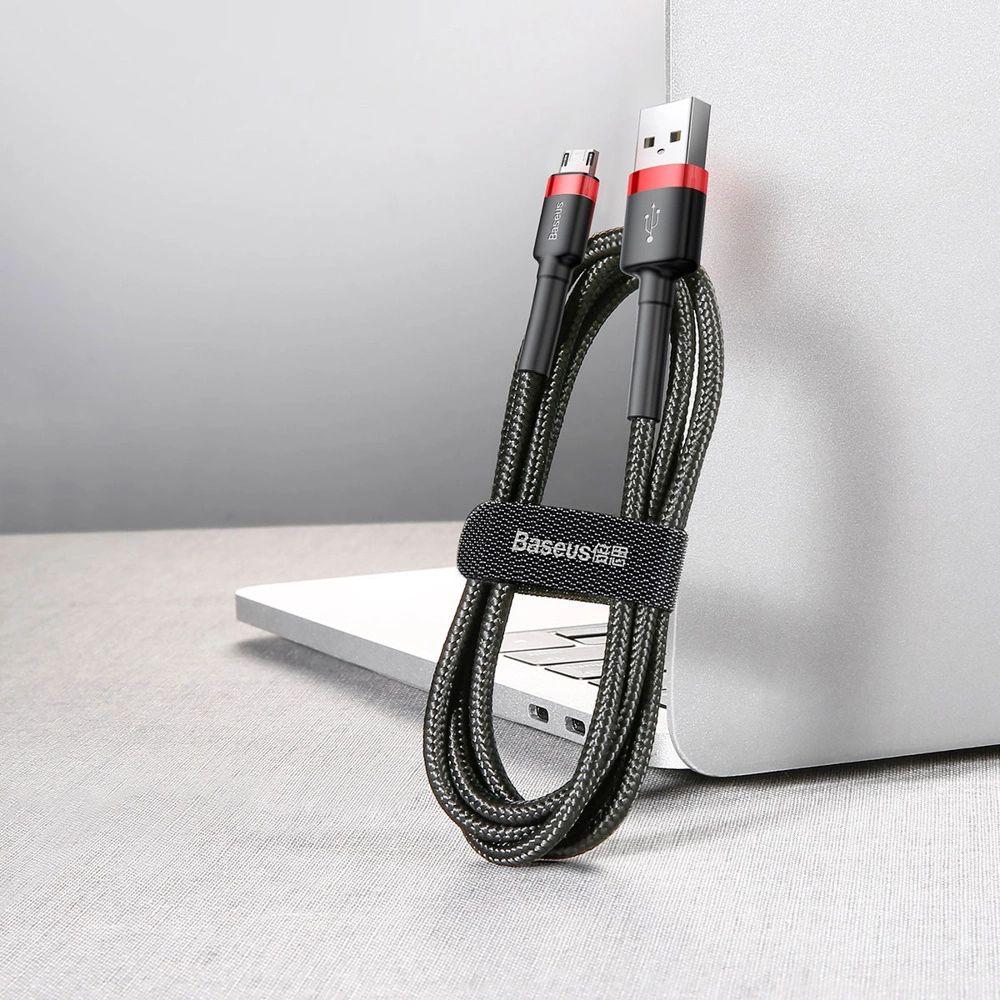 Refurbished Baseus Phone Cable Cafule Fast Charging USB to Micro USB 1.5A (2M) - Reebelo Nederland