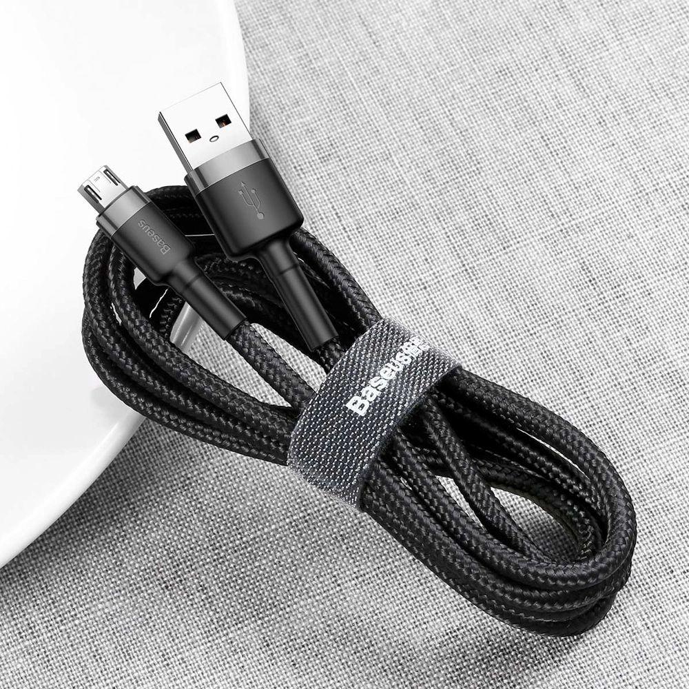Refurbished Baseus Phone Cable Cafule Fast Charging USB to Micro USB 1.5A (2M) - Reebelo Nederland