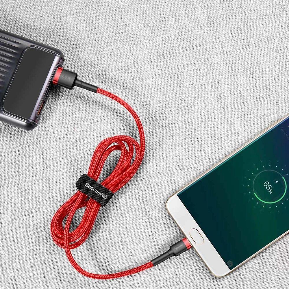 Refurbished Baseus Phone Cable Cafule Fast Charging USB to Micro USB 1.5A (2M) - Reebelo Nederland