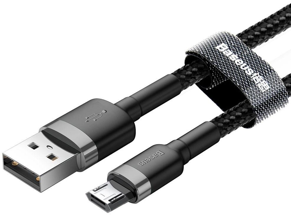Refurbished Baseus Phone Cable Cafule Fast Charging USB to Micro USB 2A (3M) - Reebelo Nederland