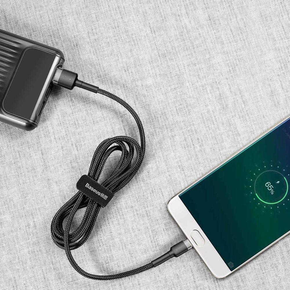 Refurbished Baseus Phone Cable Cafule Fast Charging USB to Micro USB 2A (3M) - Reebelo Nederland