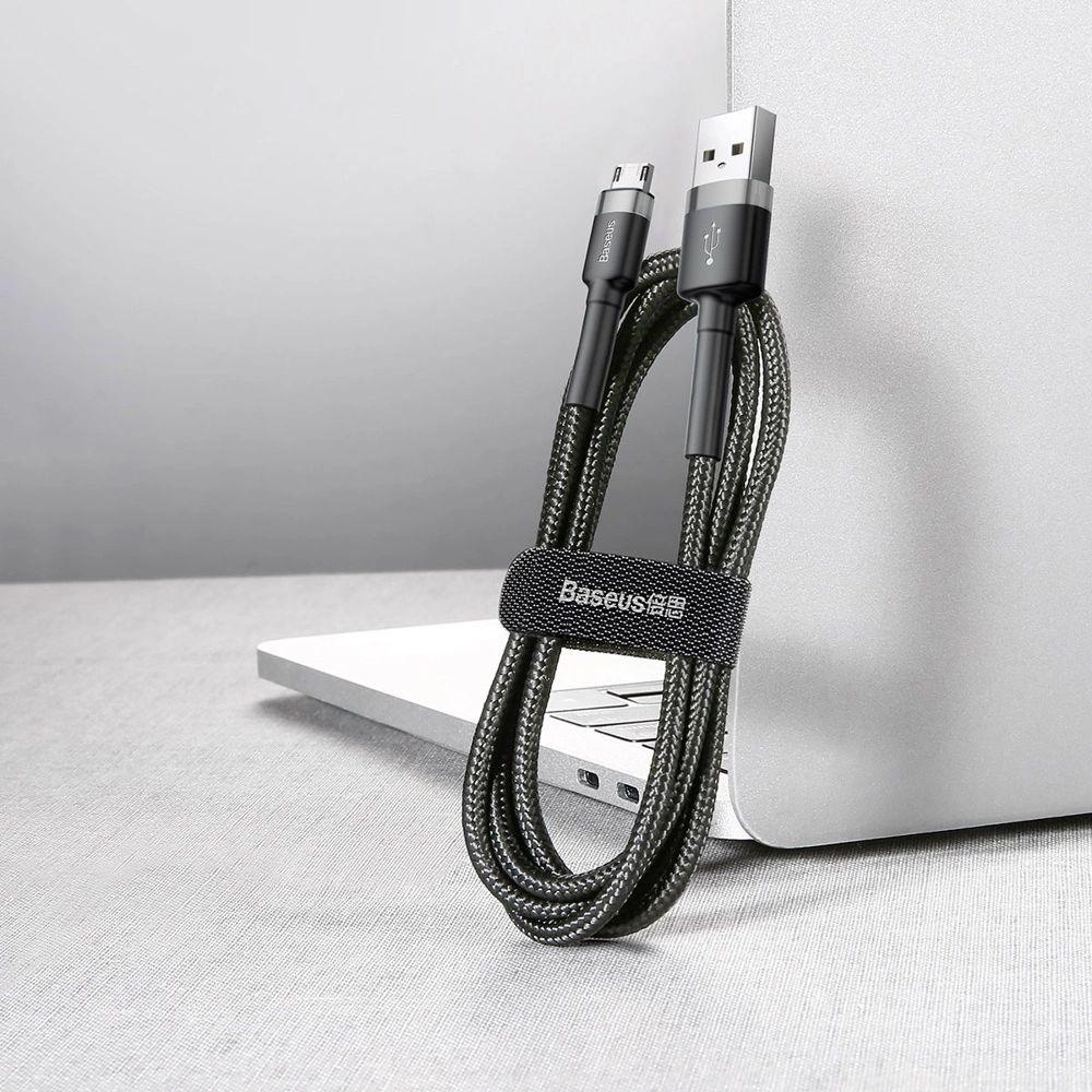 Refurbished Baseus Phone Cable Cafule Fast Charging USB to Micro USB 2A (3M) - Reebelo Nederland