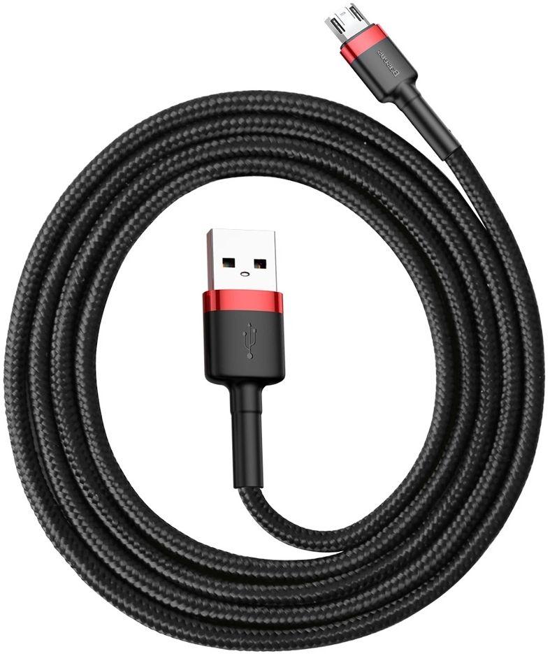 Refurbished Baseus Phone Cable Cafule Fast Charging USB to Micro USB 2A (3M) - Reebelo Nederland