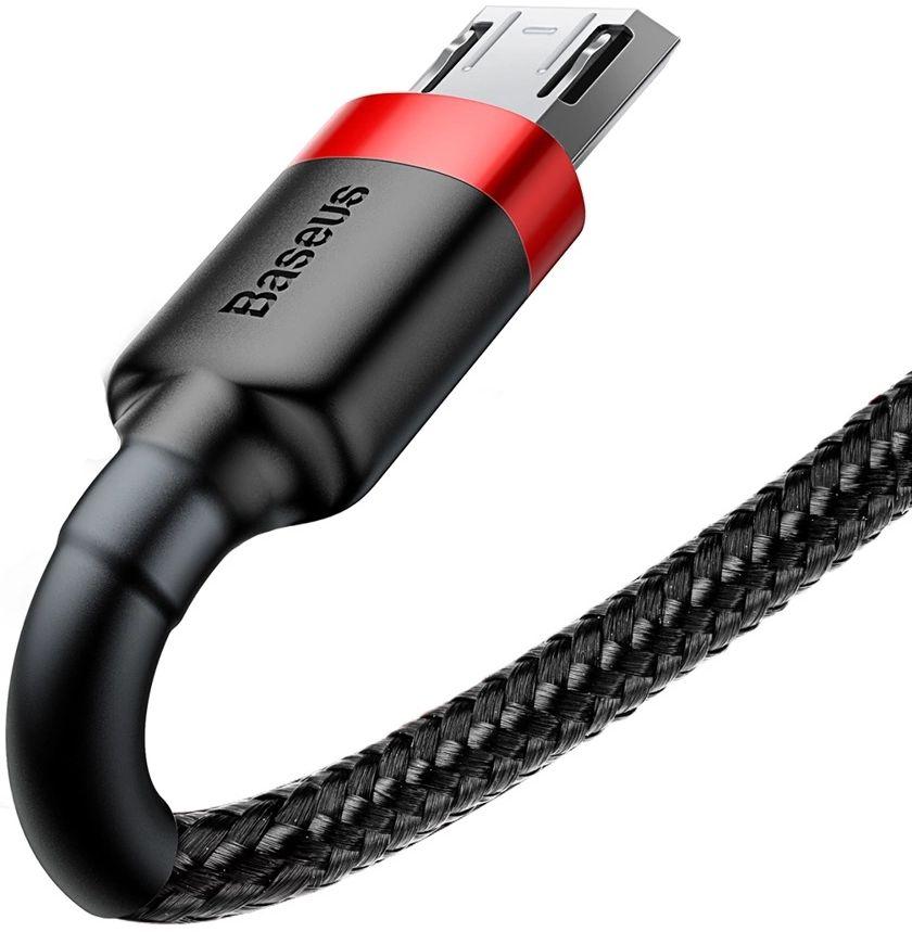 Refurbished Baseus Phone Cable Cafule Fast Charging USB to Micro USB 2A (3M) - Reebelo Nederland