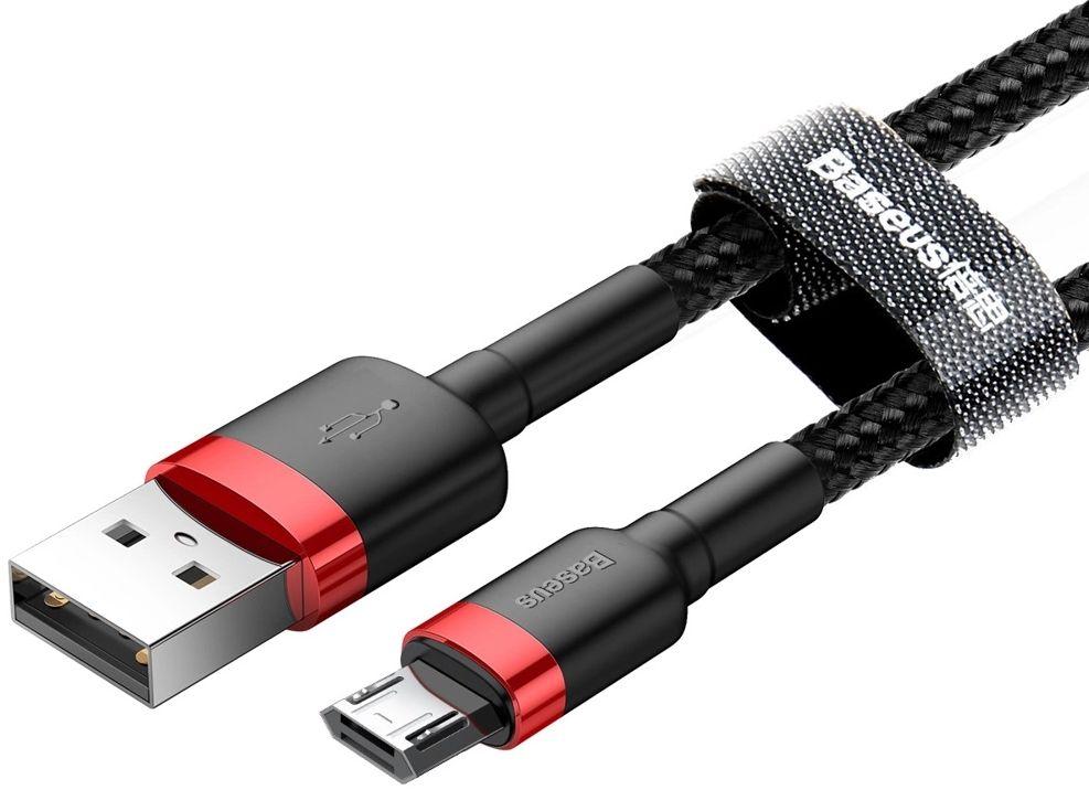 Refurbished Baseus Phone Cable Cafule Fast Charging USB to Micro USB 2A (3M) - Reebelo Nederland