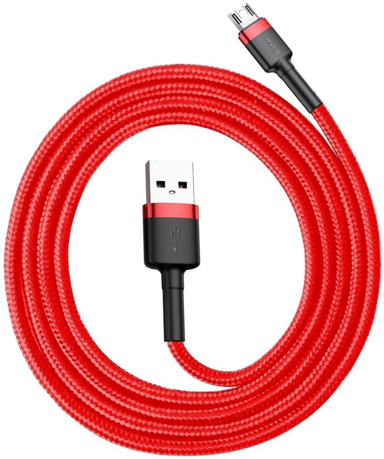Refurbished Baseus Phone Cable Cafule Fast Charging USB to Micro USB 2A (3M) - Reebelo Nederland