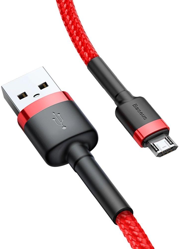 Refurbished Baseus Phone Cable Cafule Fast Charging USB to Micro USB 2A (3M) - Reebelo Nederland
