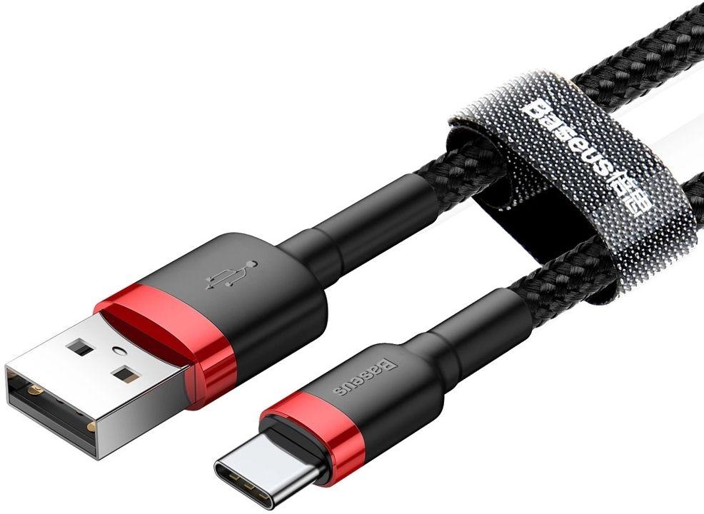 Refurbished Baseus Phone Cable Cafule Fast Charging USB to Type-C USB 2A (2M) - Reebelo Nederland