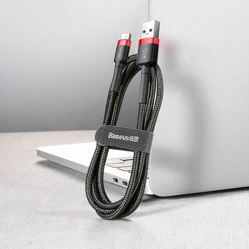 Refurbished Baseus Phone Cable Cafule Fast Charging USB to Type-C USB 2A (2M) - Reebelo Nederland