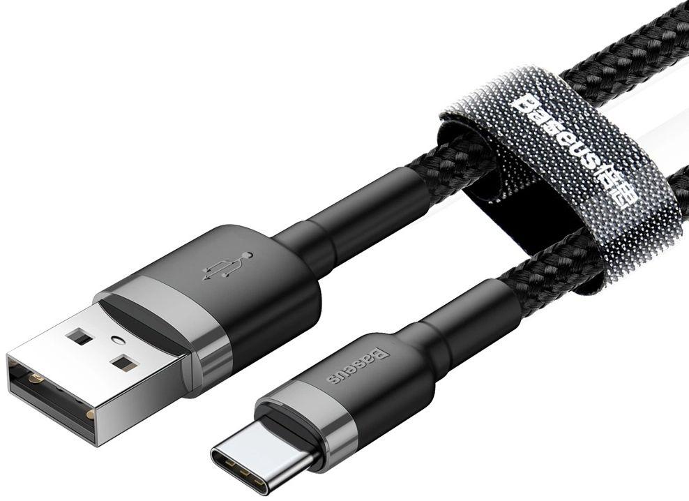 Refurbished Baseus Phone Cable Cafule Fast Charging USB to Type-C USB 2A (2M) - Reebelo Nederland