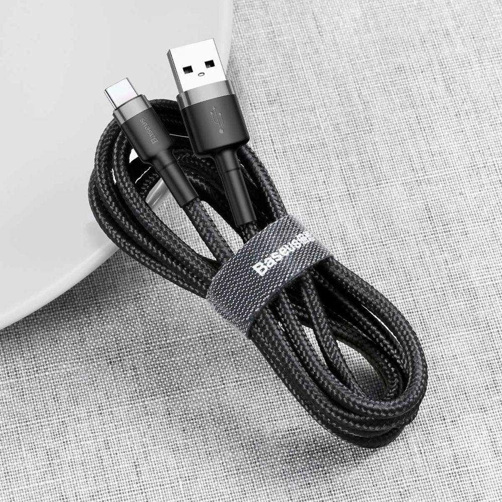 Refurbished Baseus Phone Cable Cafule Fast Charging USB to Type-C USB 2A (2M) - Reebelo Nederland