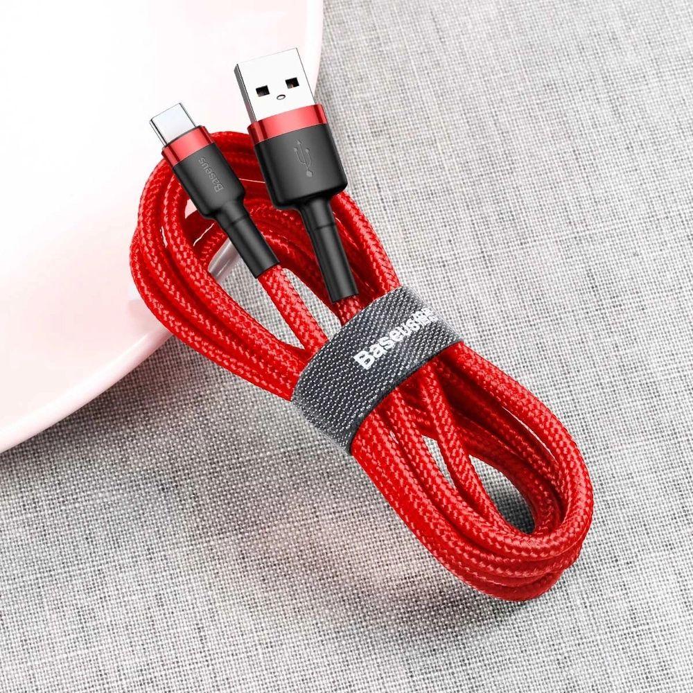Refurbished Baseus Phone Cable Cafule Fast Charging USB to Type-C USB 2A (2M) - Reebelo Nederland