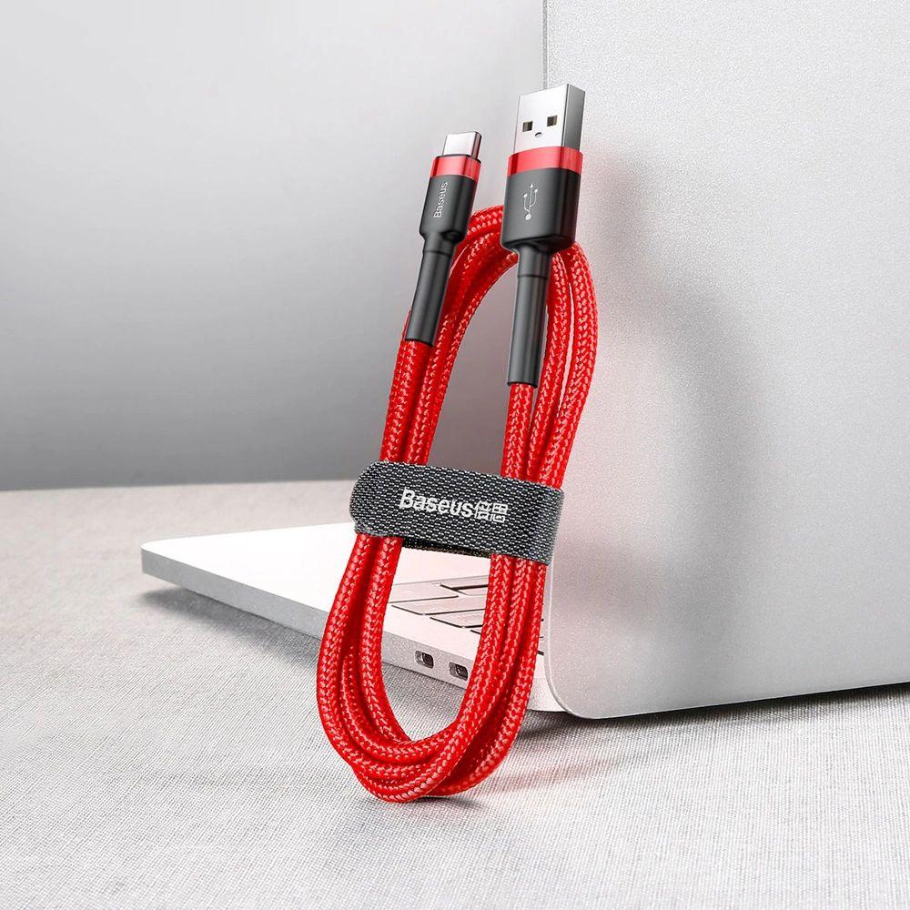 Refurbished Baseus Phone Cable Cafule Fast Charging USB to Type-C USB 2A (2M) - Reebelo Nederland