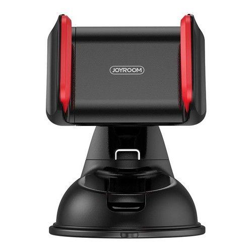 Refurbished Joyroom Car Holder 360° Suction Cup Universal Phone Stand Windscreen Mount Black & Red - Reebelo Nederland