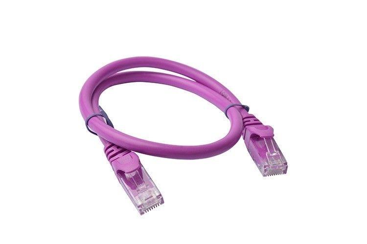 Refurbished 8Ware CAT6A Cable 0.25m (25cm) - Purple Color RJ45 Ethernet Network LAN UTP Patch Cord Snagless - Reebelo Nederland