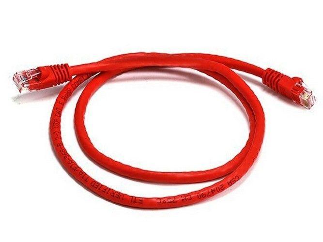 Refurbished 8Ware CAT6A Cable 0.25m (25cm) - Red Color RJ45 Ethernet Network LAN UTP Patch Cord Snagless - Reebelo Nederland