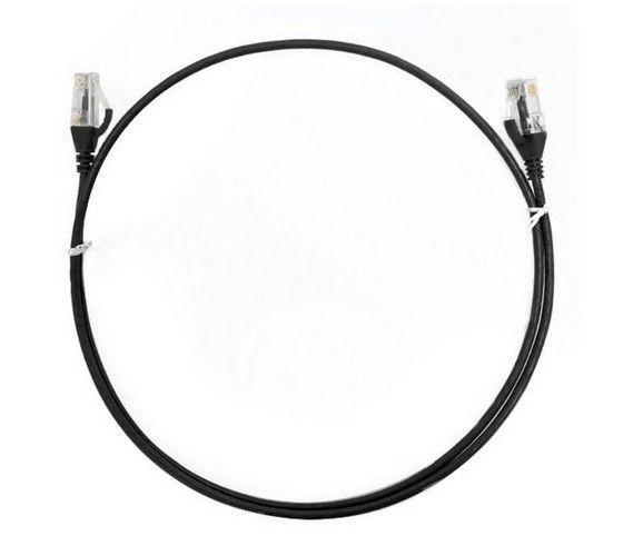 Refurbished 8ware CAT6 Ultra Thin Slim Cable 3m / 300cm - Black Color Premium RJ45 Ethernet Network LAN UTP Patch Cord 26AWG for Data - Reebelo Nederland