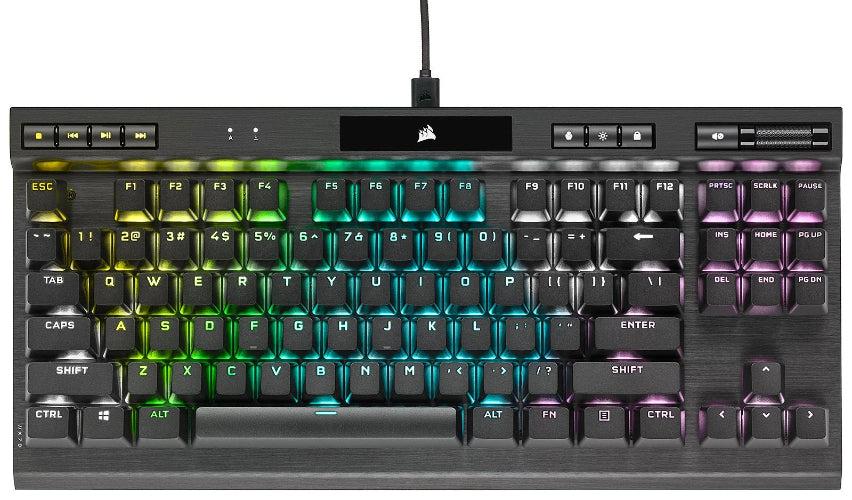 Refurbished Corsair K70 RGB TKL CHAMPION SERIES Optical-Mechanical Gaming Keyboard - OPX Mechanical - Reebelo Nederland