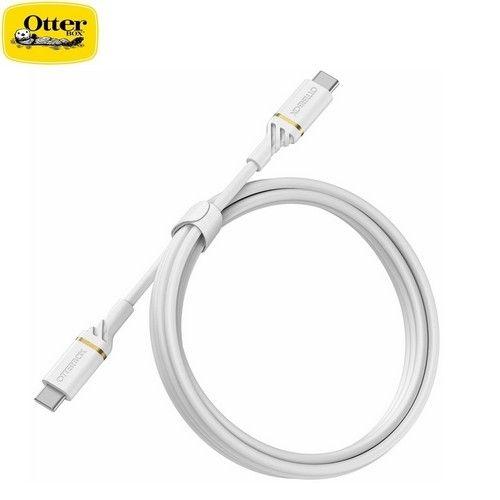Refurbished OtterBox Fast Charge&Data Transfer Cable USB-C to USB-C 1M Shimmer 78-52672 White - Reebelo Nederland
