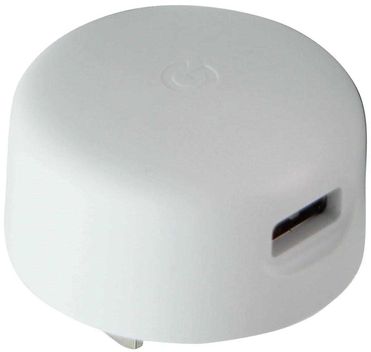 Refurbished Google (5V/1.5A) 7.5W Single USB Round Wall Adapter/Charger (G17BW) - Reebelo Nederland