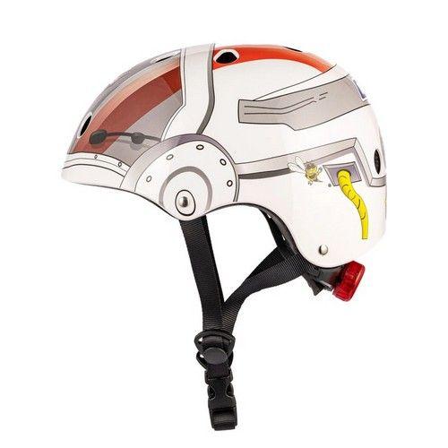 Refurbished LIDS Children's Bicycle & Scooter Helmet with Flashing Safety Lights - Major Tom Style - Reebelo Nederland