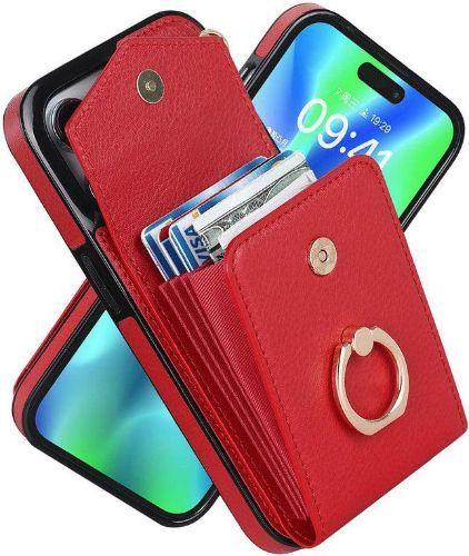 Refurbished Luxury Mobile Phone Case with Credit Card Holder & Stand for iPhone 13 - Reebelo Nederland