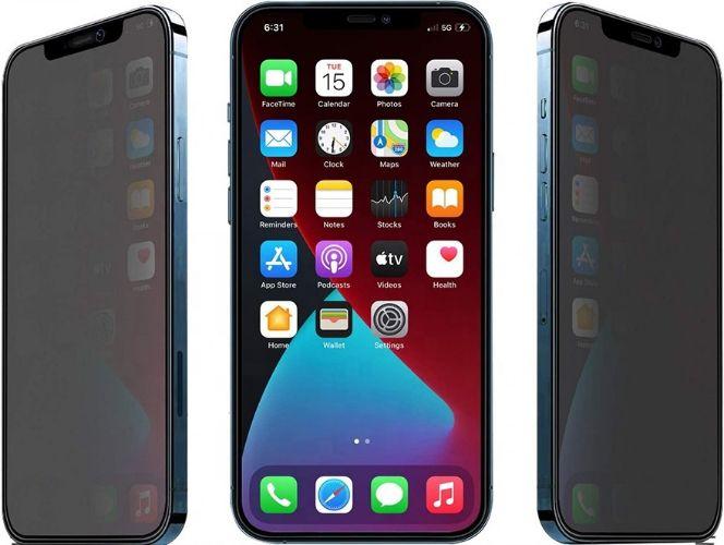 Refurbished Nuglas (2pcs) Flat Privacy Tempered Glass Screen Protector for iPhone 12 mini - Reebelo Nederland