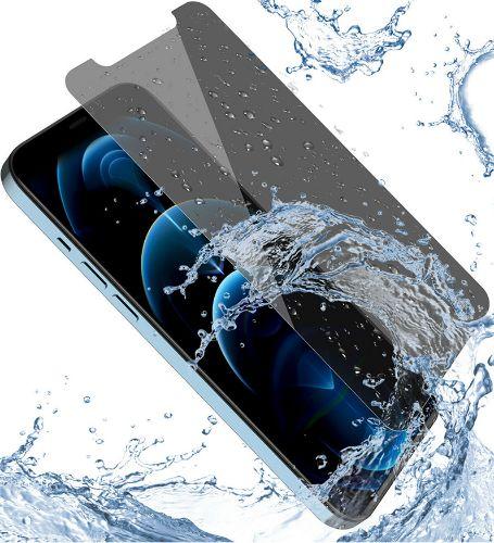 Refurbished Nuglas (2pcs) Flat Privacy Tempered Glass Screen Protector for iPhone 12 mini - Reebelo Nederland