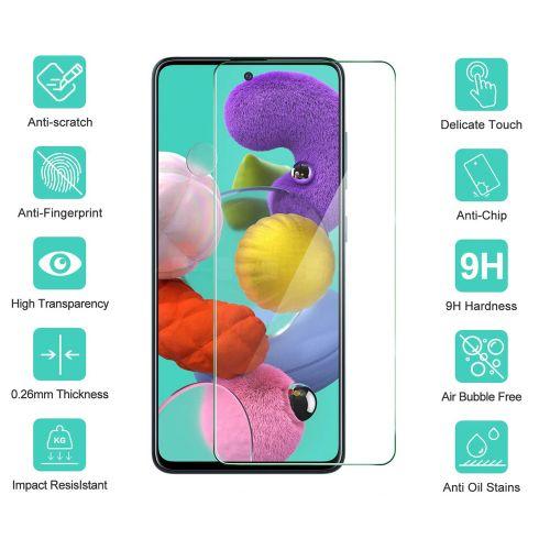 Refurbished Nuglas Flat Clear Tempered Glass Screen Protector for Galaxy A71 / A21S - Reebelo Nederland