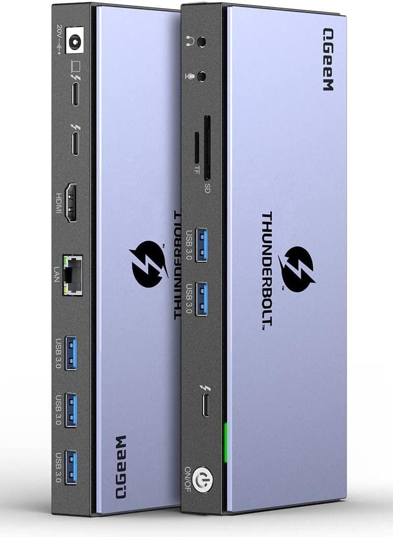 Refurbished QGeeM 16 in 1 Universal USB C Thunderbolt 4 Docking Station - Reebelo Nederland