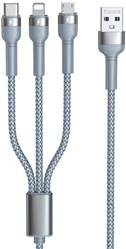 Refurbished Remax RC-124th Jany Series 3-in-1 Charging Cable 3.1A (1.2M) - Reebelo Nederland