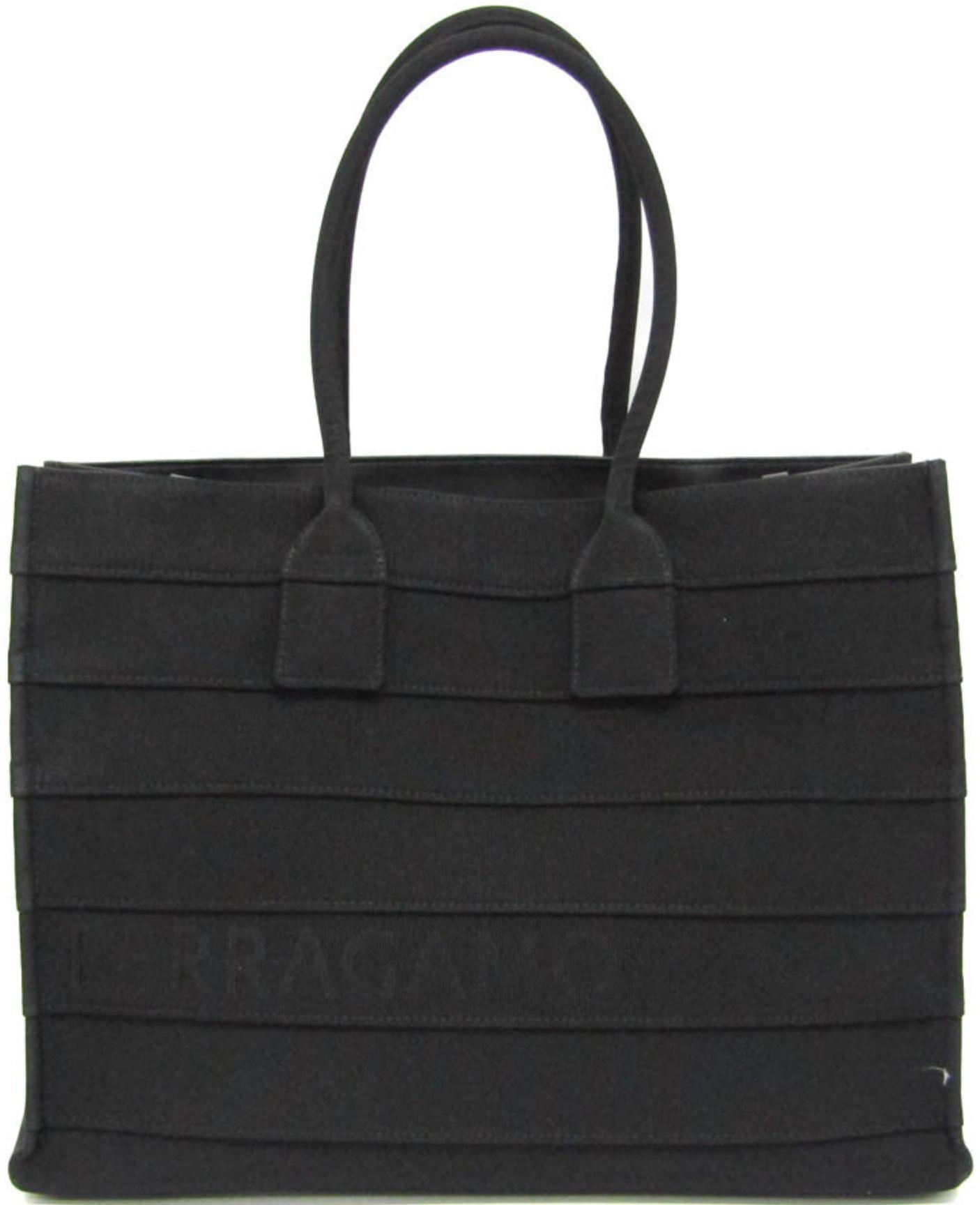 Refurbished Salvatore Ferragamo Canvas Tote Bag - Reebelo Nederland