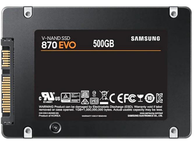 Refurbished Samsung 870 EVO SATA III 2.5" 500GB Internal SSD - Reebelo Nederland