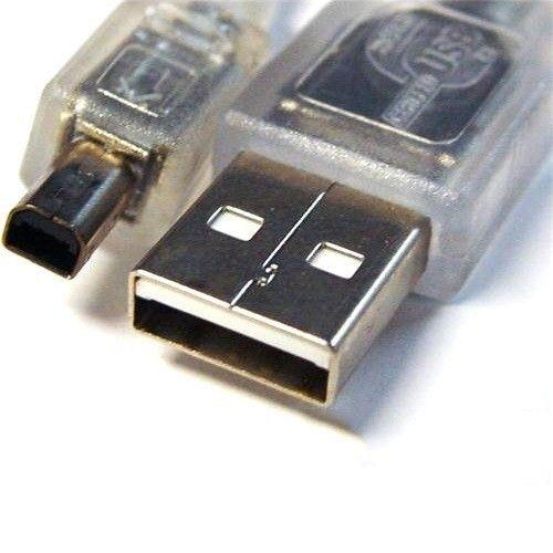 Refurbished 8Ware USB 2.0 Cable 3m A to B 4-pin Mini Transparent Metal Sheath UL Approved - Reebelo Nederland