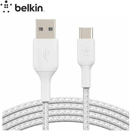 Refurbished Belkin USB-A to USB-C Cable for Samsung Google Nintendo Switch 2M White - Reebelo Nederland