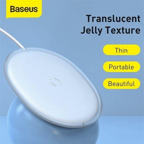 Refurbished Baseus Wireless Charger Jelly FAST Charger Pad 15W White For iPhone13 12 Samsung - Reebelo Nederland