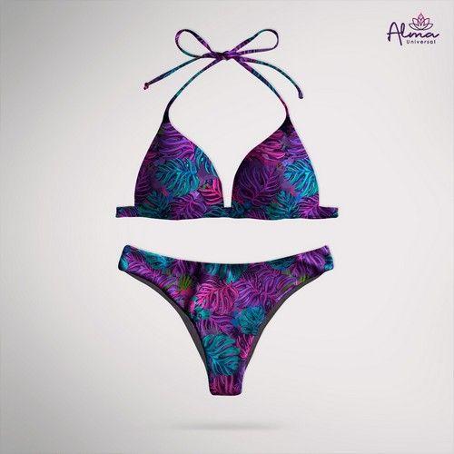 Refurbished Women bikini Two Piece Swimsuit ocean love REVERSIBLE bottom CORAL LOVE Swimwear made from recycled plastic bottles Variant Size Value L - Reebelo Nederland