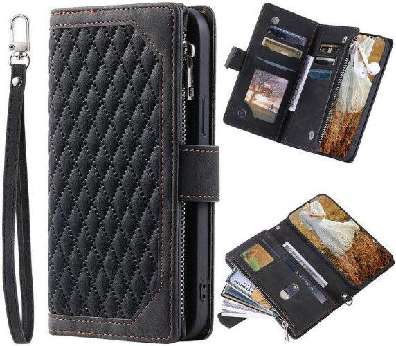 Refurbished Zipper Wallet Phone Case with Wrist Strap for Apple iPhone 13 mini - Reebelo Nederland