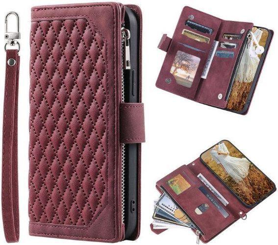 Refurbished Zipper Wallet Phone Case with Wrist Strap for Apple iPhone 13 mini - Reebelo Nederland